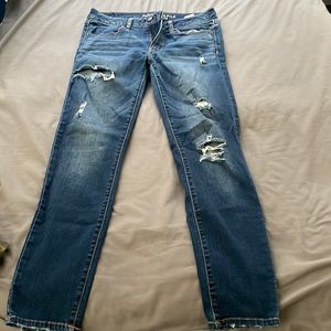 American Eagle Jegging size 12 dark/medium wash